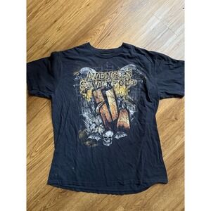 Avenged Sevenfold T-Shirt Size Measurements Coffin Skull